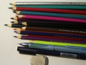 Как нарисовать натюрморт карандашом поэтапно Осенний натюрморт цветными карандашами